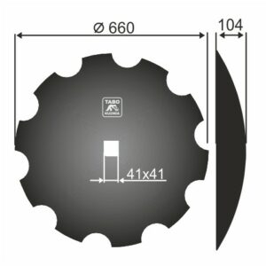 Gregorie Besson Średnica [mm]: 660 Ilość otworów [szt.] : 1 Grubość blachy [mm] : 6 851000998