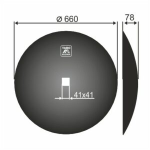 Gregorie Besson Talerz brony talerzowej pełny Średnica [mm]: 660 Ilość otworów [szt.] : 1 Grubość blachy [mm] : 6 851007198